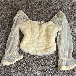 Haute Monde sweetheart crop top